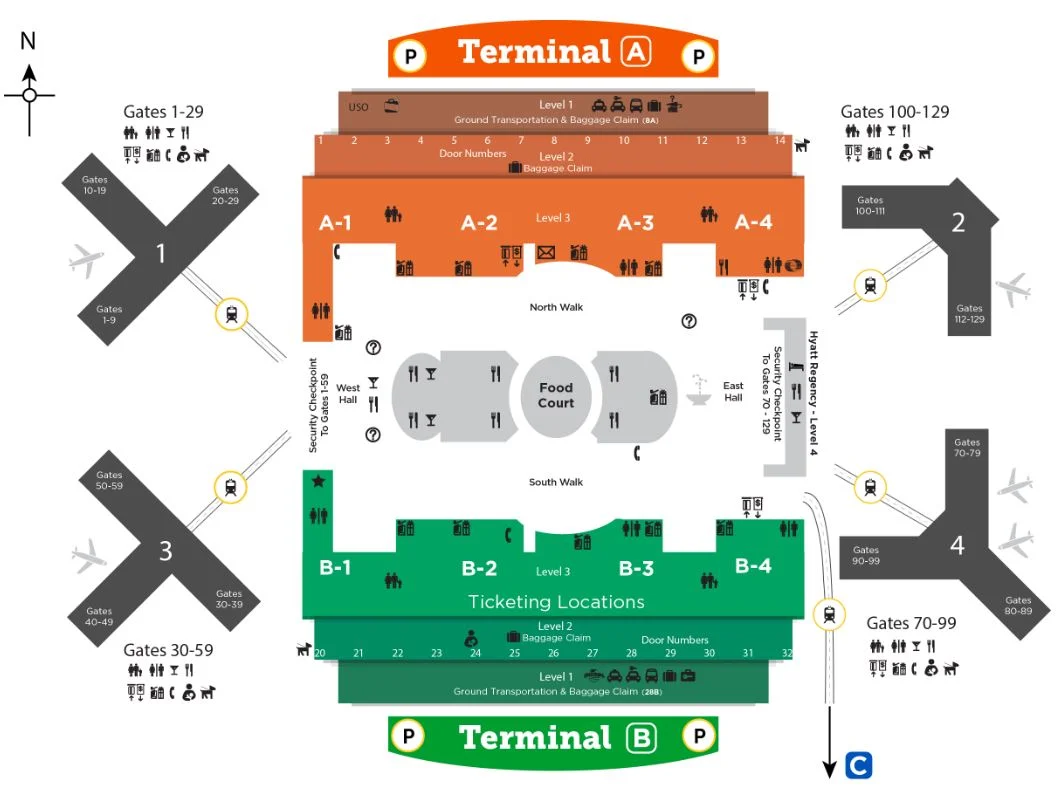 Área para fumadores del aeropuerto de Orlando